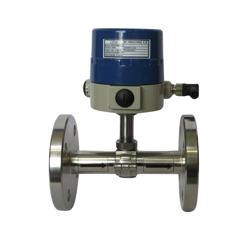 Turbine Flowmeter Stainless Steel Connection to Process DIN Flange (TB)