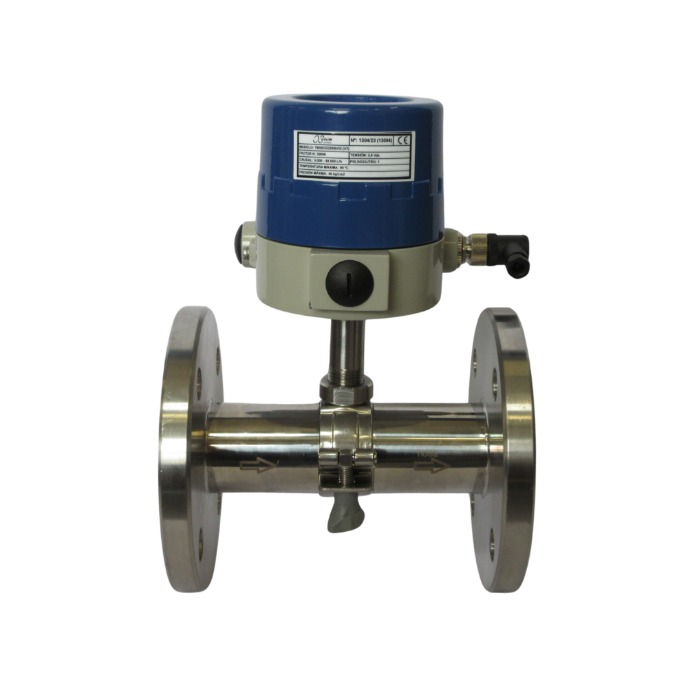 Turbine Flowmeter Stainless Steel Connection to Process DIN Flange (TB)