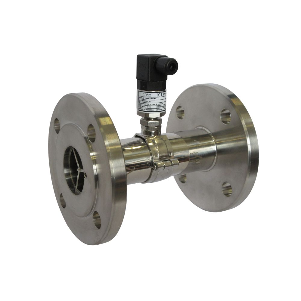 Turbine Flowmeter Stainless Steel Connection to Process DIN Flange (TB)