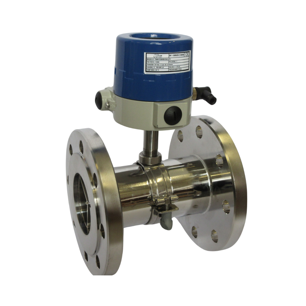 Turbine Flowmeter Stainless Steel Connection to Process DIN Flange (TB)