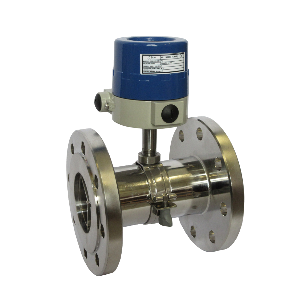 Turbine Flowmeter Stainless Steel Connection to Process DIN Flange (TB)