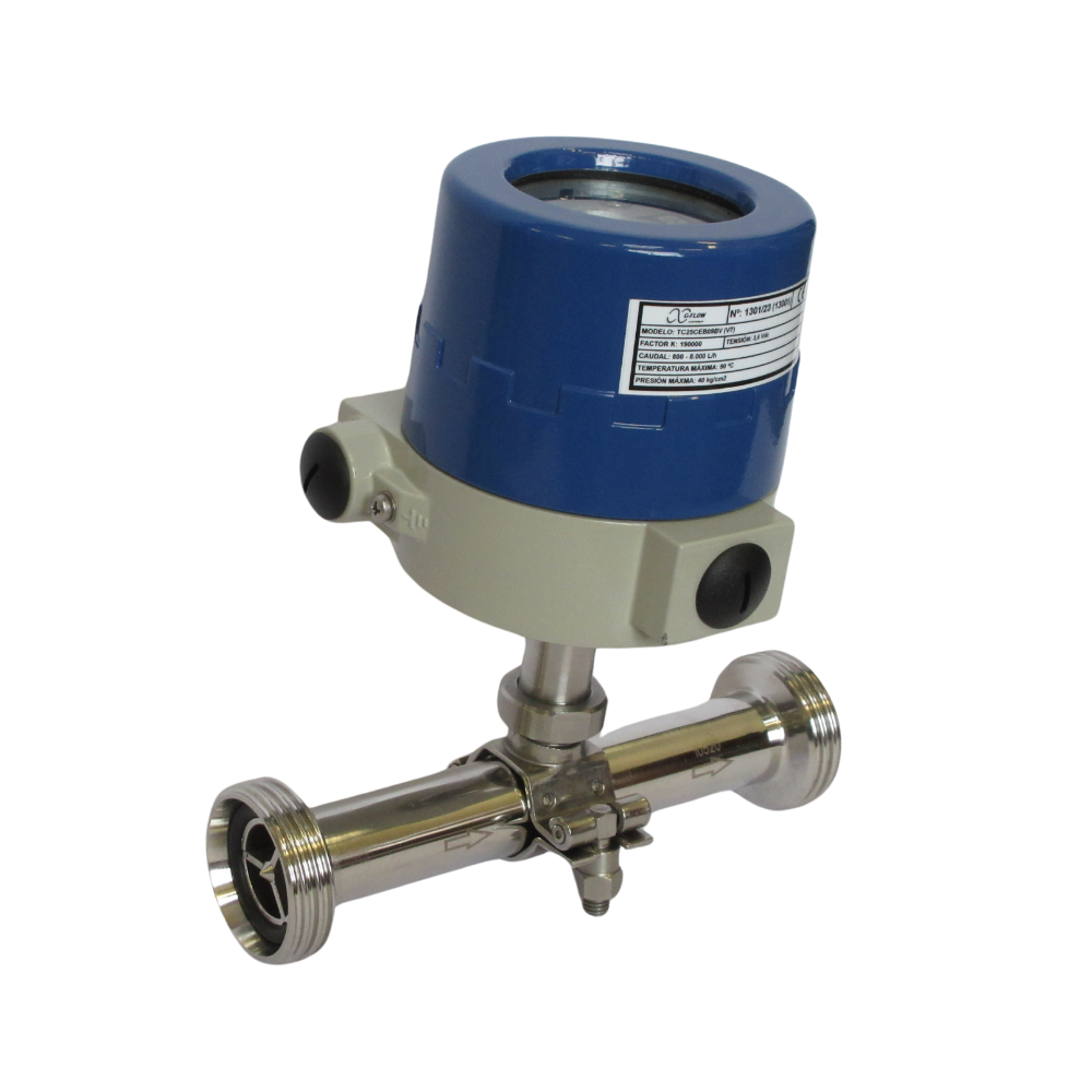 Turbine Flowmeter Stainless Steel Connection to Process Thread NW DIN 11851 (TC)