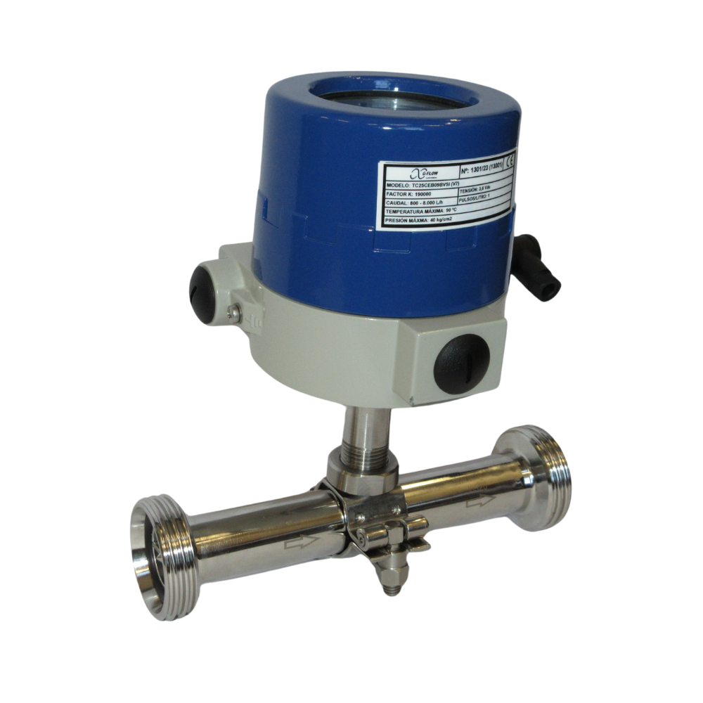 Turbine Flowmeter Stainless Steel Connection to Process Thread NW DIN 11851 (TC)