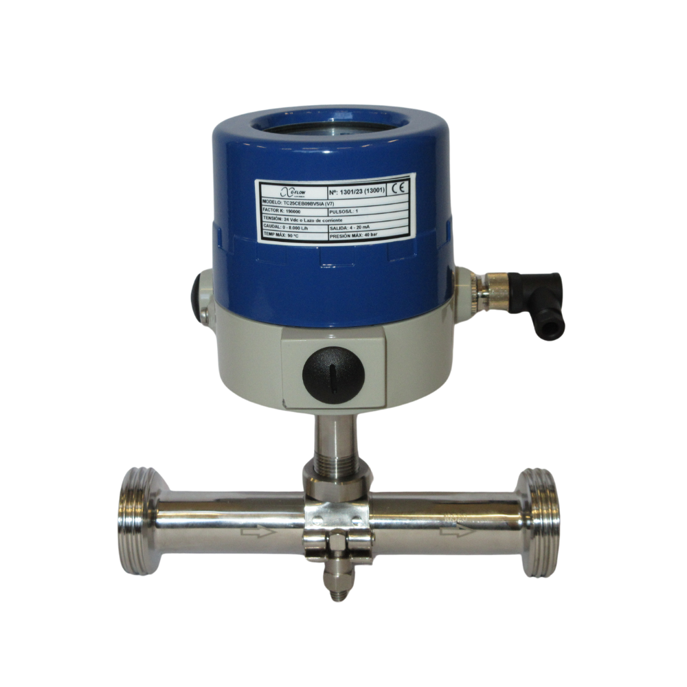 Turbine Flowmeter Stainless Steel Connection to Process Thread NW DIN 11851 (TC)