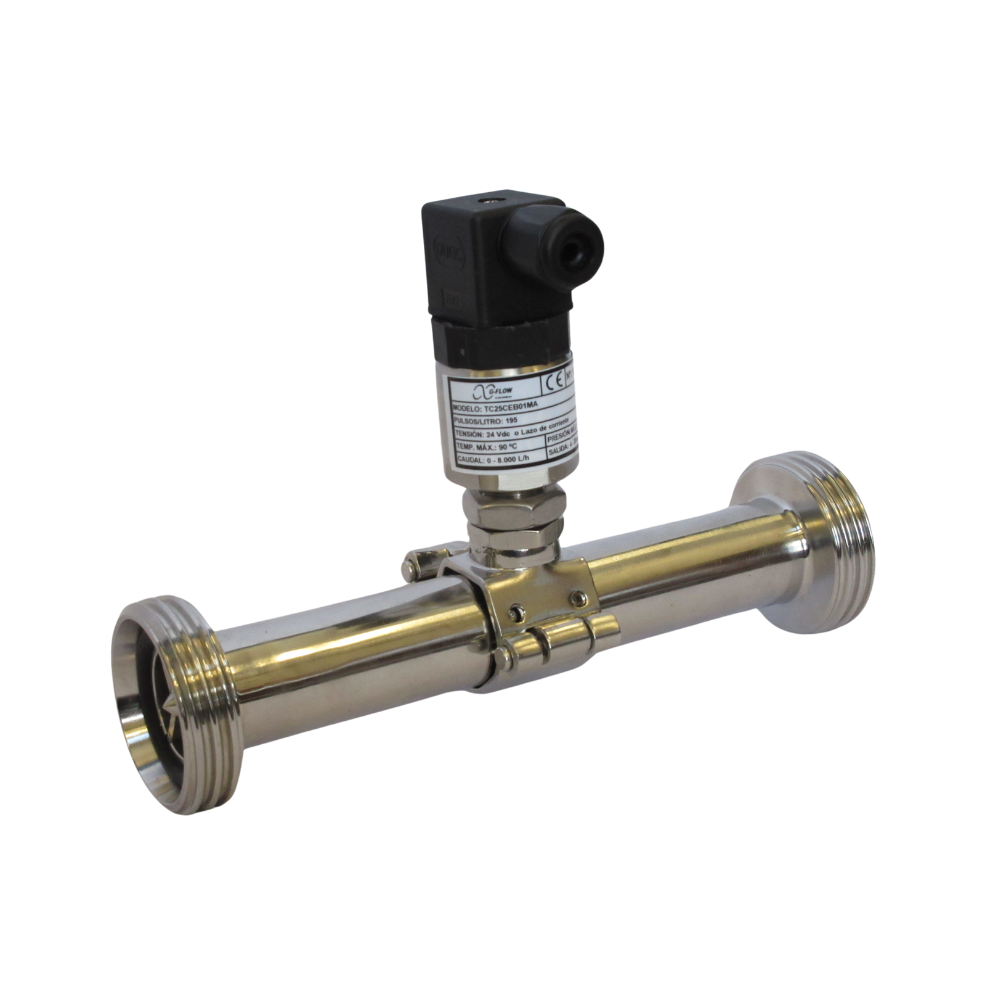 Turbine Flowmeter Stainless Steel Connection to Process Thread NW DIN 11851 (TC)