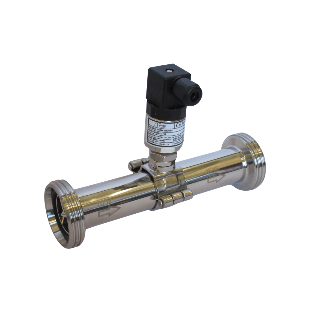 Turbine Flowmeter Stainless Steel Connection to Process Thread NW DIN 11851 (TC)