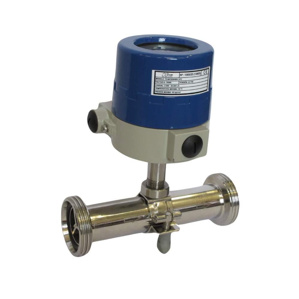 Turbine Flowmeter Stainless Steel Connection to Process Thread NW DIN 11851 (TC)