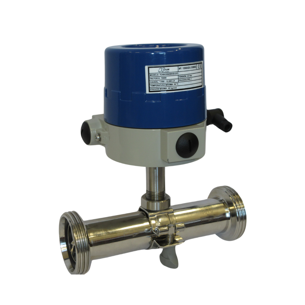 Turbine Flowmeter Stainless Steel Connection to Process Thread NW DIN 11851 (TC)