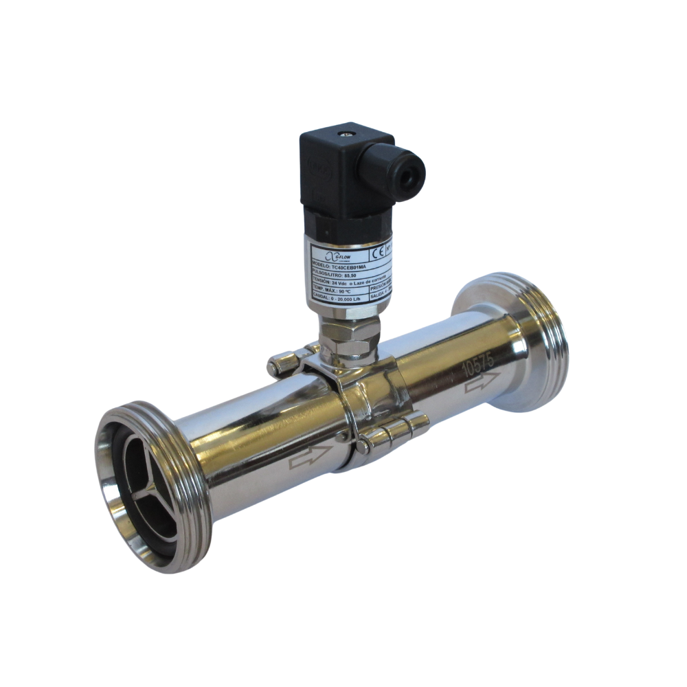 Turbine Flowmeter Stainless Steel Connection to Process Thread NW DIN 11851 (TC)
