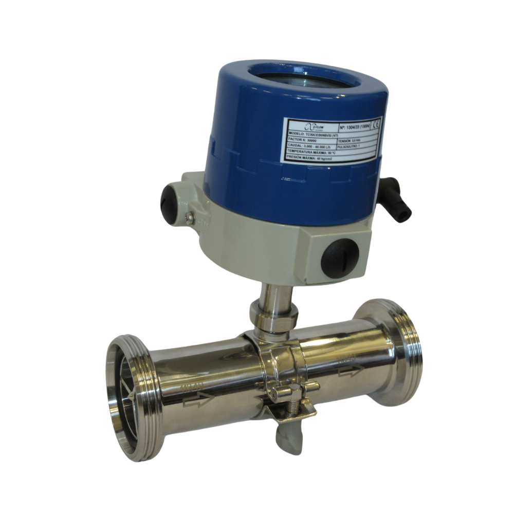 Turbine Flowmeter Stainless Steel Connection to Process Thread NW DIN 11851 (TC)