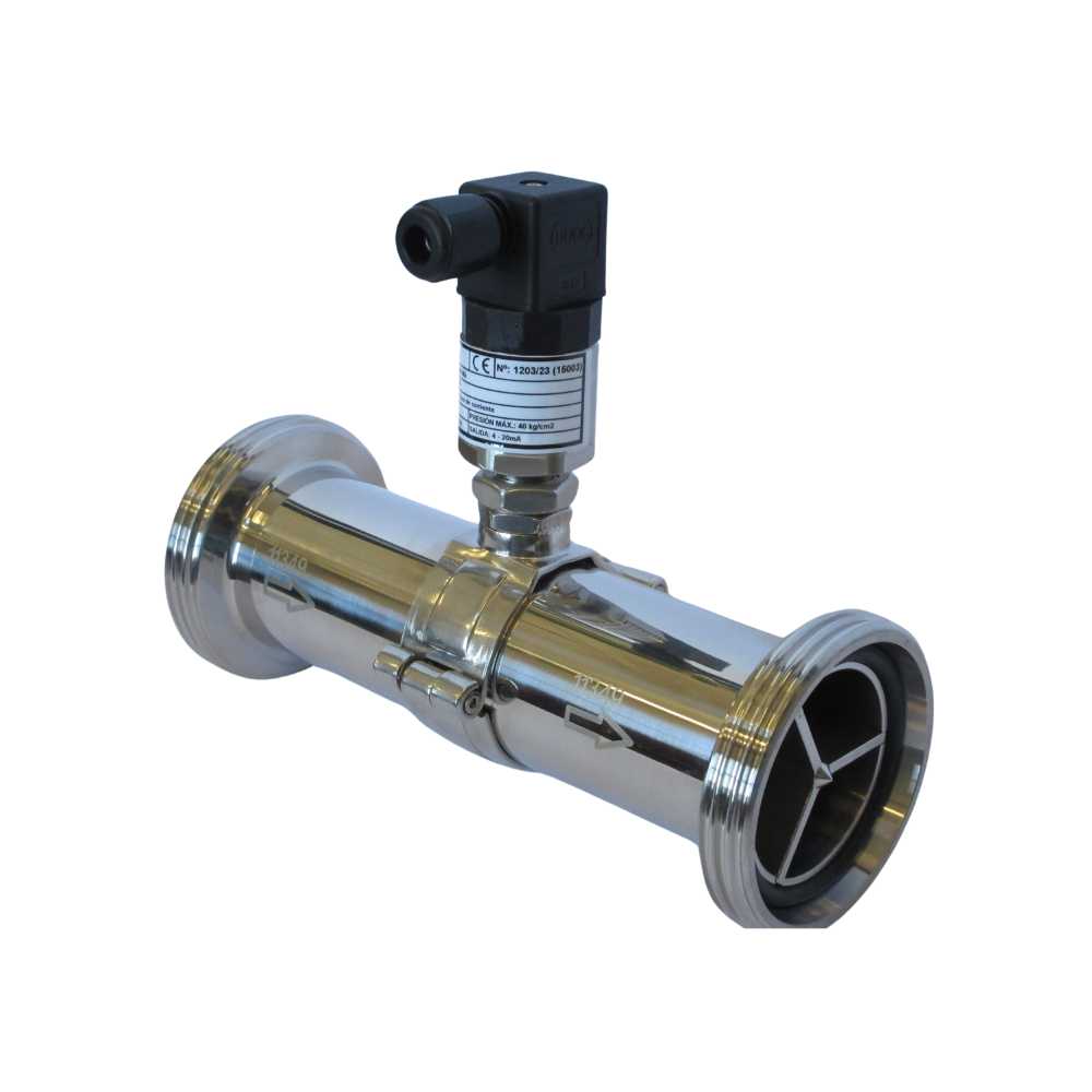 Turbine Flowmeter Stainless Steel Connection to Process Thread NW DIN 11851 (TC)