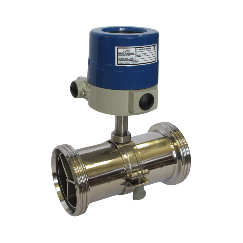 Turbine Flowmeter Stainless Steel Connection to Process Thread NW DIN 11851 (TC)