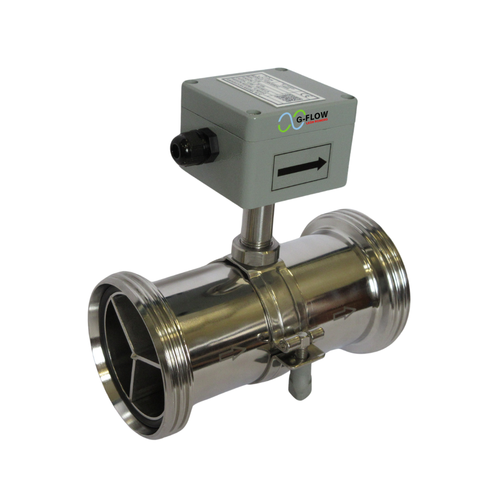 Turbine Flowmeter Stainless Steel Connection to Process Thread NW DIN 11851 (TC)