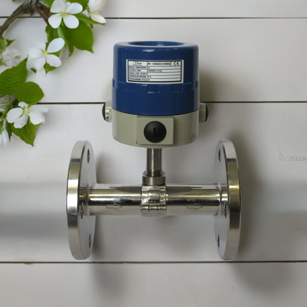 Turbine Flowmeter Stainless Steel Connection to Process DIN Flange (TB)
